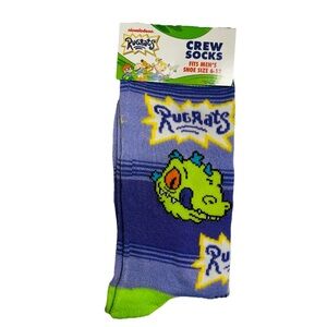 Nickelodeon RUGRATS Cartoon Crew Socks Men’s 6-12 NWT